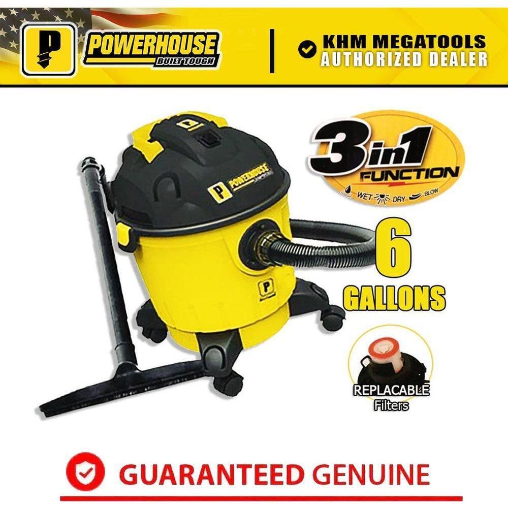 Powerhouse PH08-6 GAL Wet & Dry Vacuum Cleaner | Powerhouse by KHM Megatools Corp. Powerhouse PH08-6 GAL Wet & Dry Vacuum Cleaner | Powerhouse by KHM Megatools Corp.